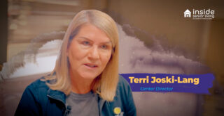 Terri Joski-Lang, center director for open circle, appears on inside senior living